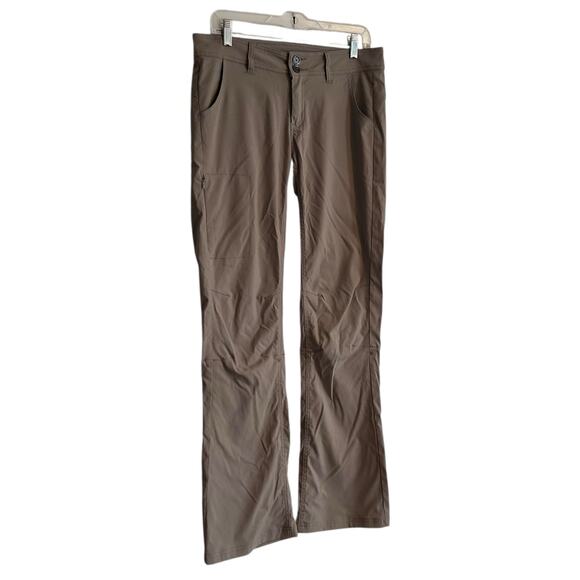 Prana Tan Halle Pants Womens Sz 6 Cargo Stretch Low Rise Packable SPF Hiking - Picture 3 of 15